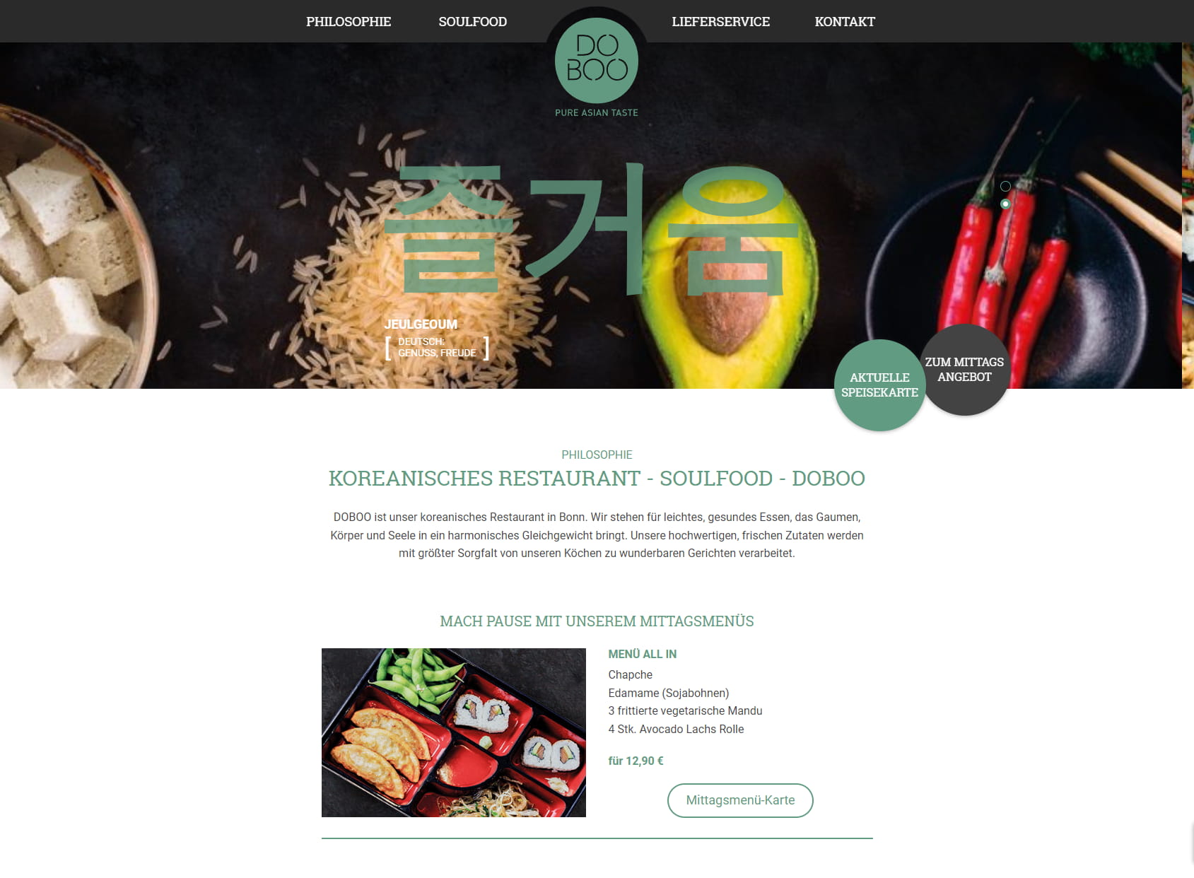 Koreanisches Restaurant - Soulfood - DOBOO GmbH