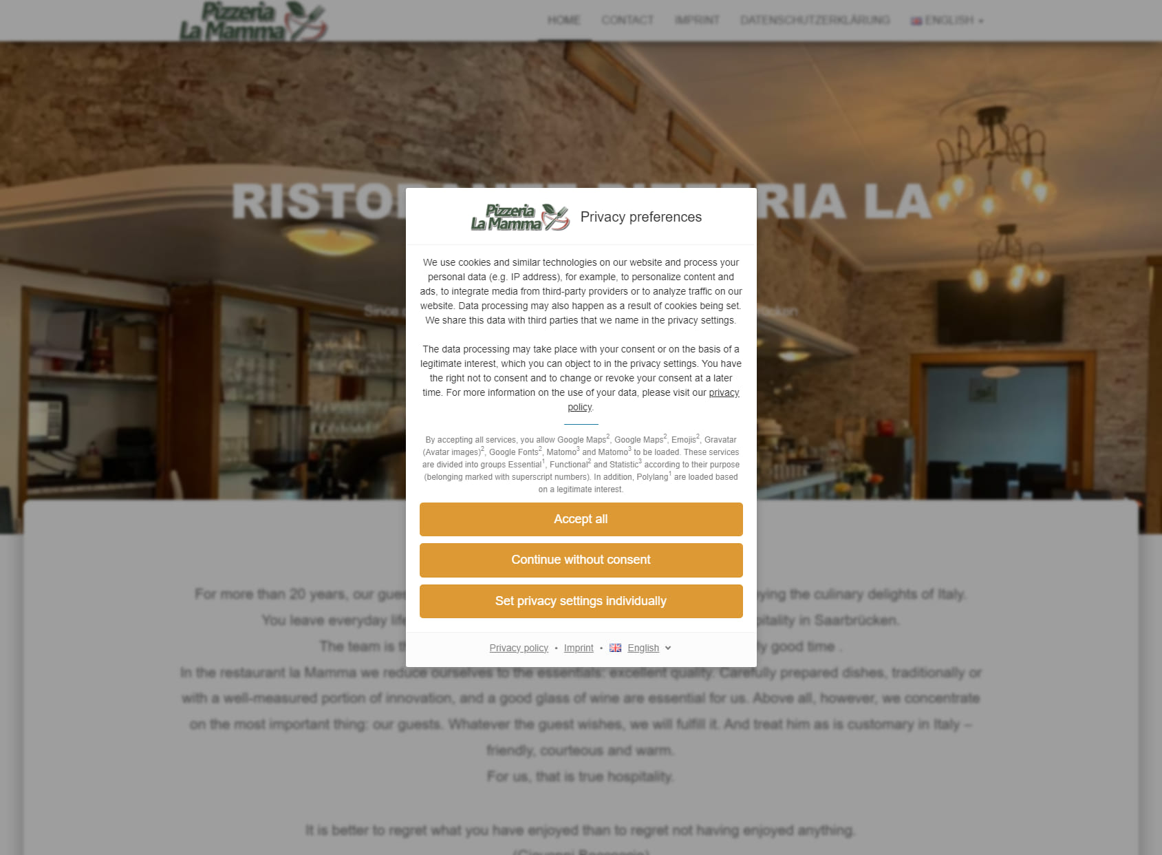 Ristorante Pizzeria La Mamma