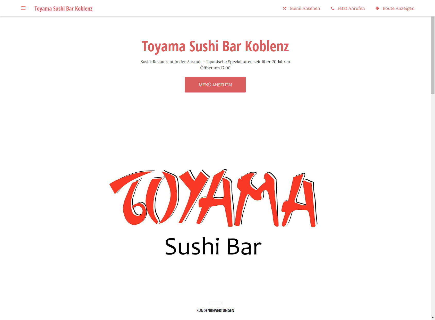 Toyama Sushi Bar Koblenz