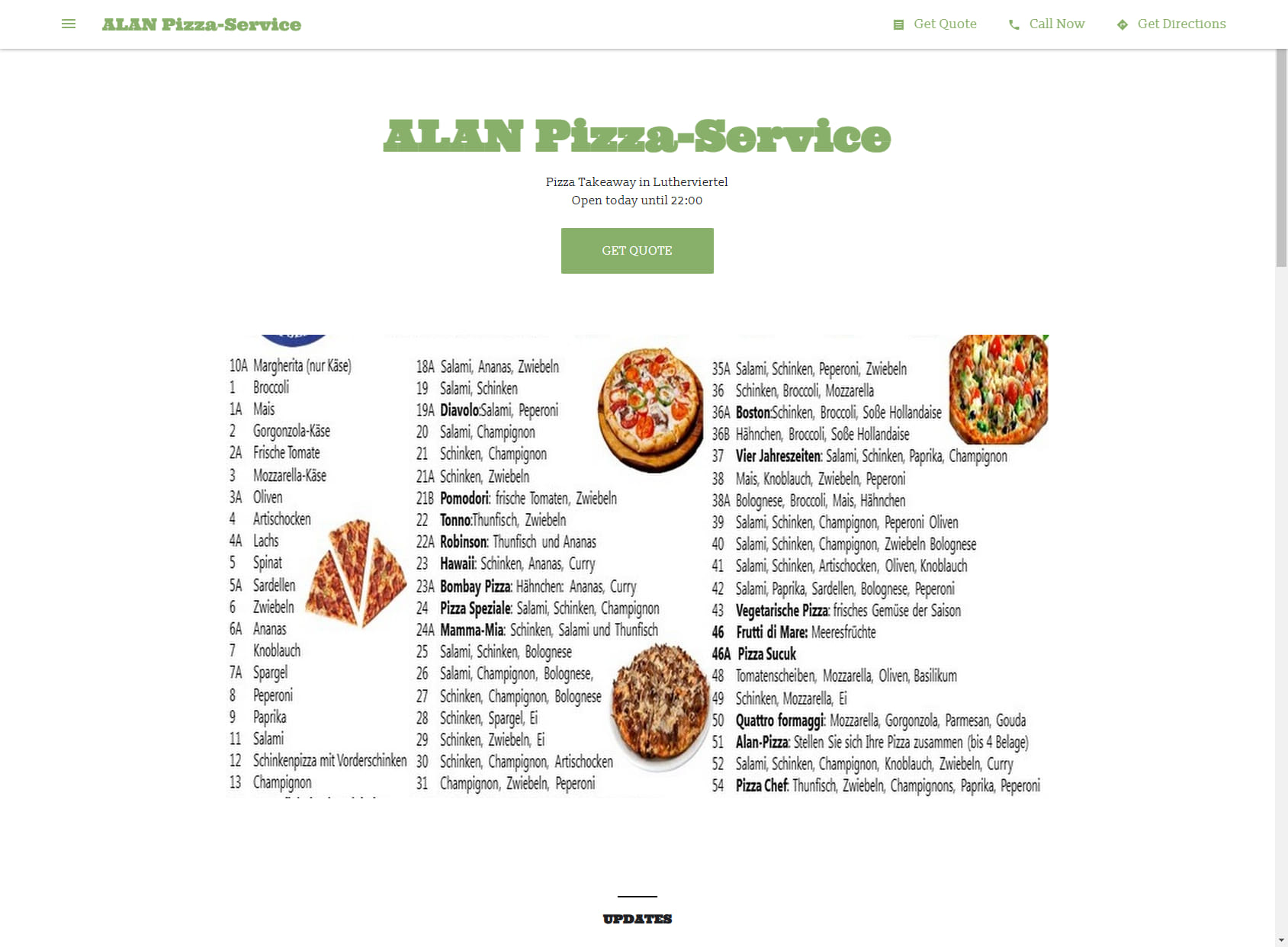 ALAN Pizza-Service