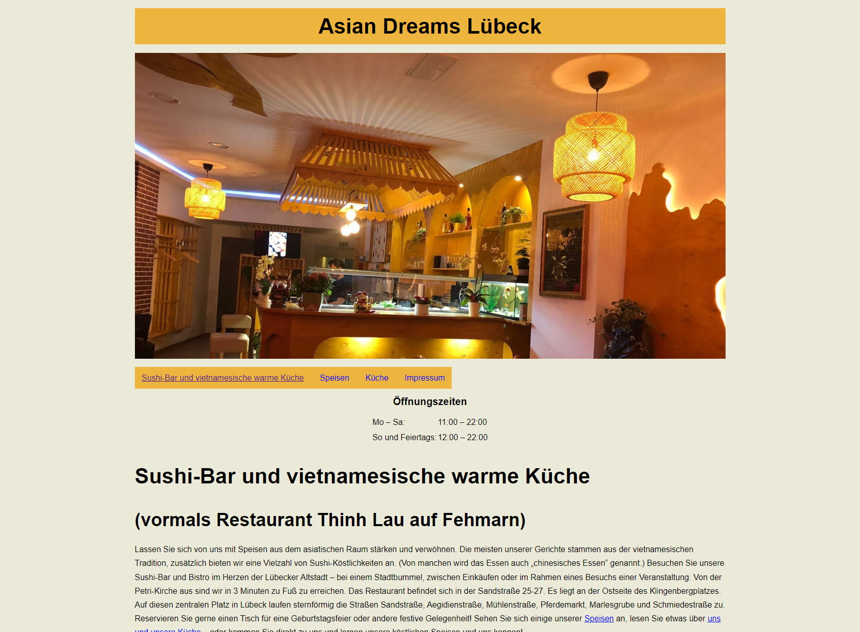 Asian Dreams Sushi Bar & Restaurant