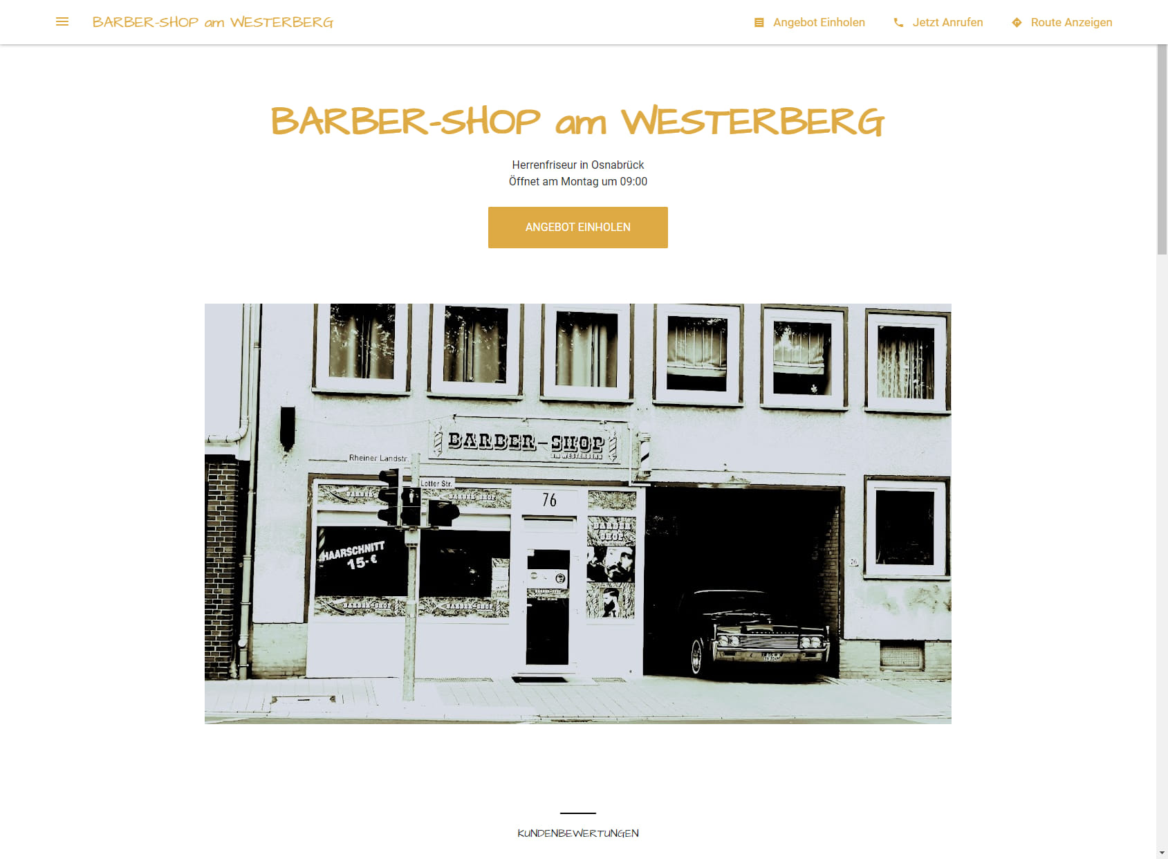 BARBER-SHOP am WESTERBERG
