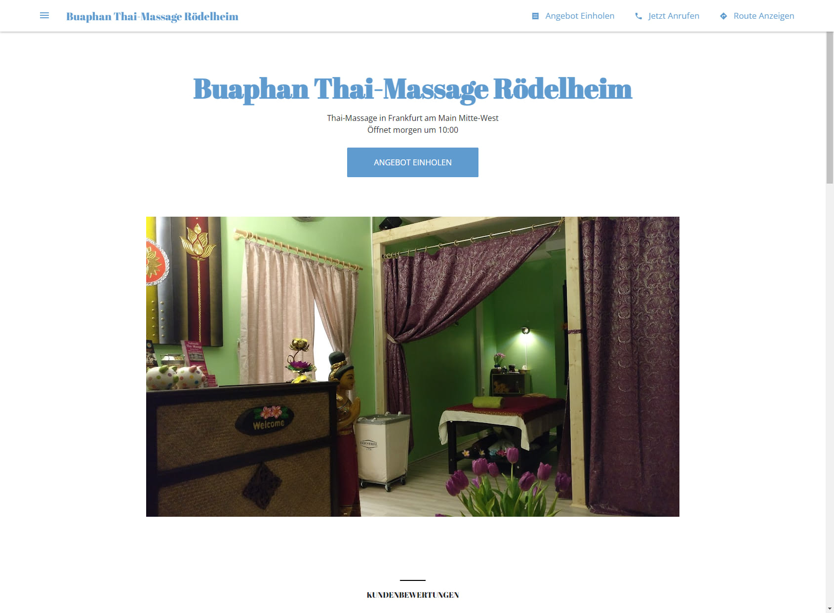 Buaphan Thai-Massage Rödelheim
