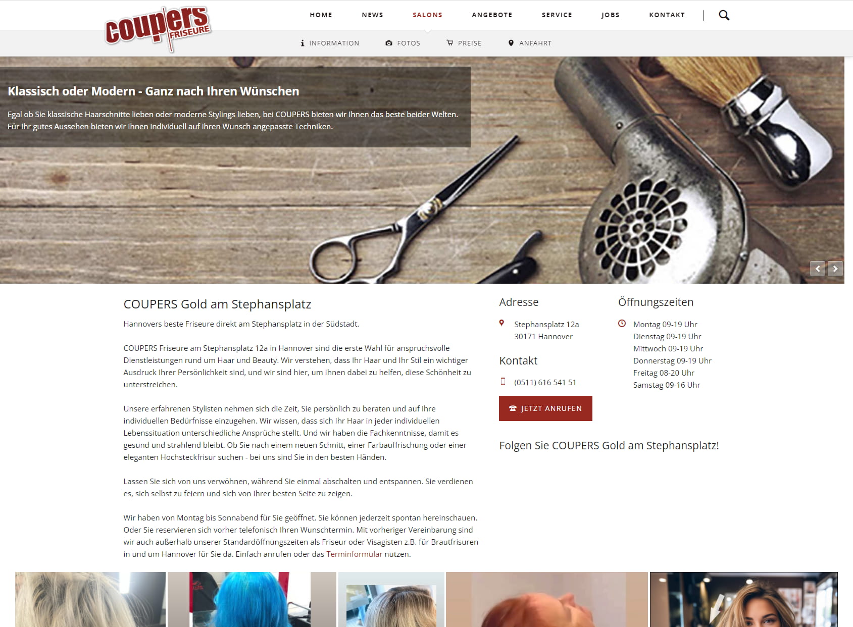 COUPERS Hairdressers - Your hairdresser in the City