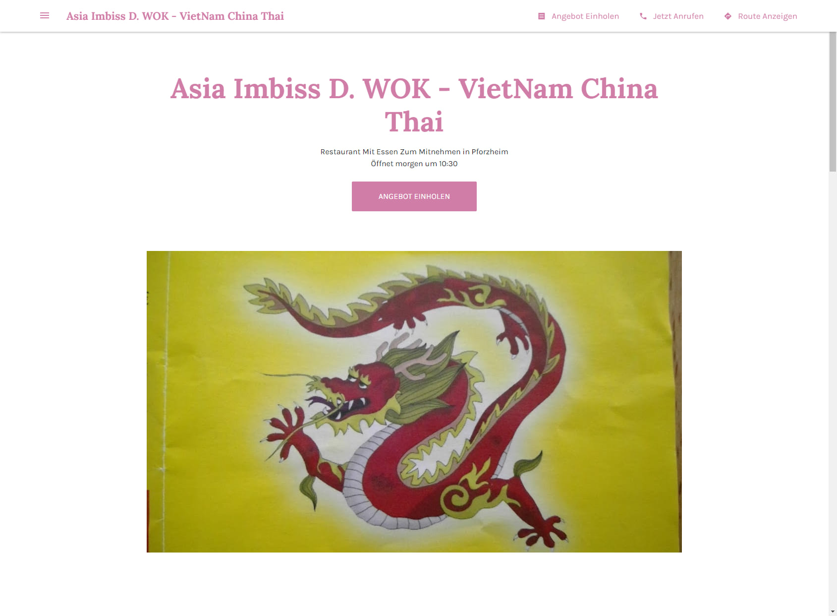 Asia Imbiss D. WOK - VietNam China Thai