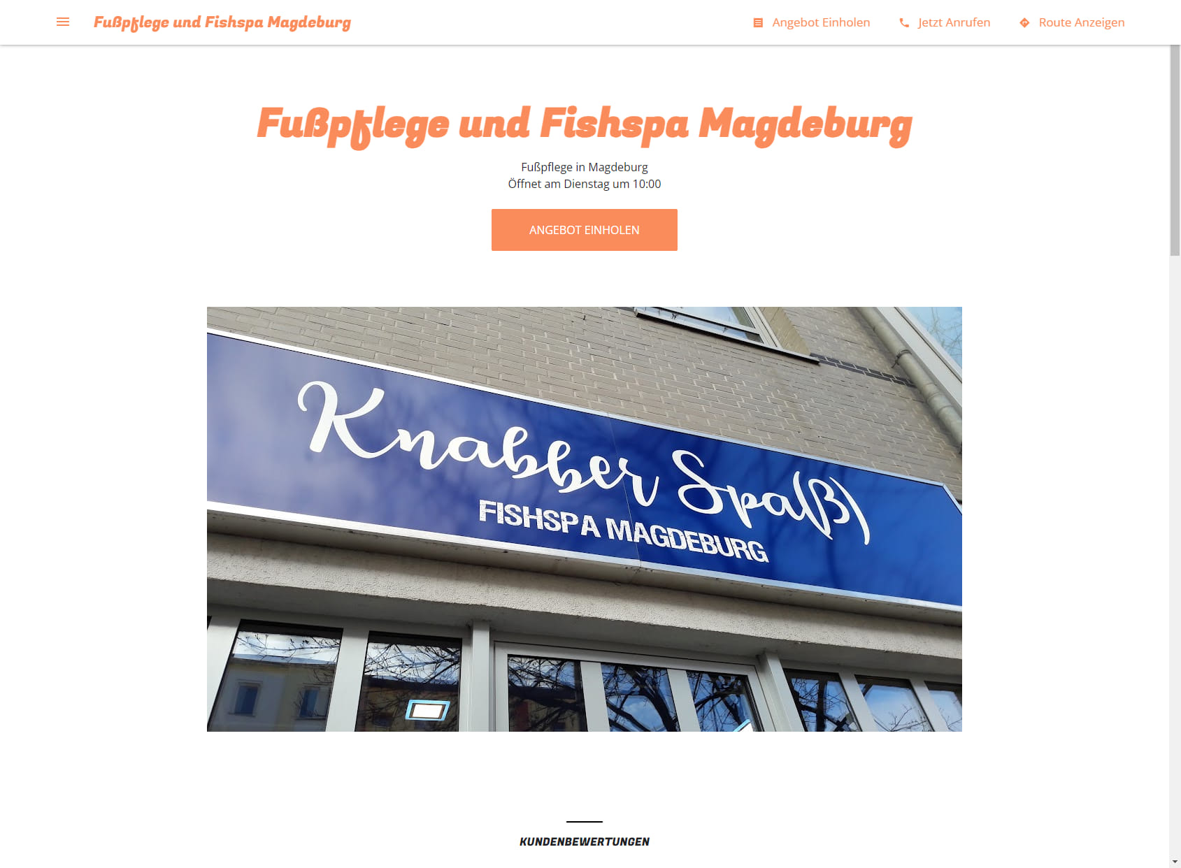 Fußpflege und Fishspa Magdeburg