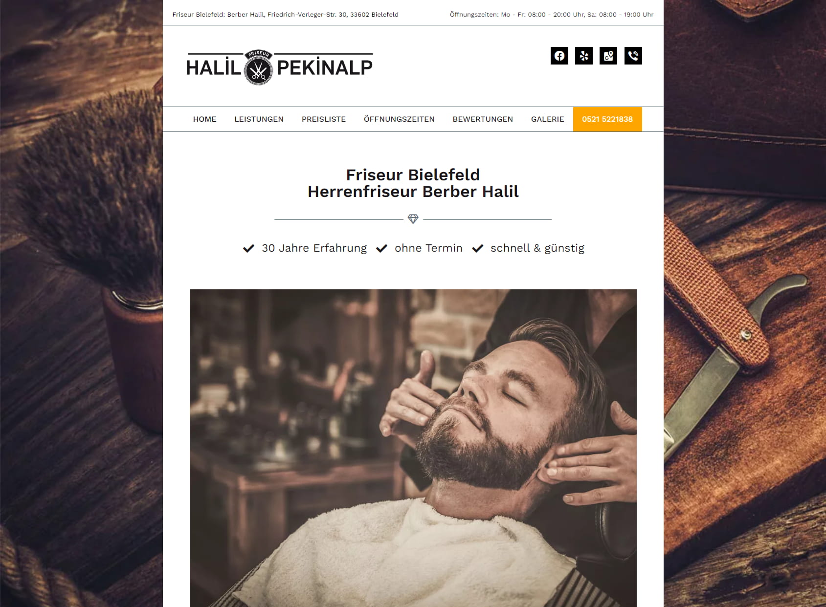 Friseur in Bielefeld - Herrenfriseur Berber Halil