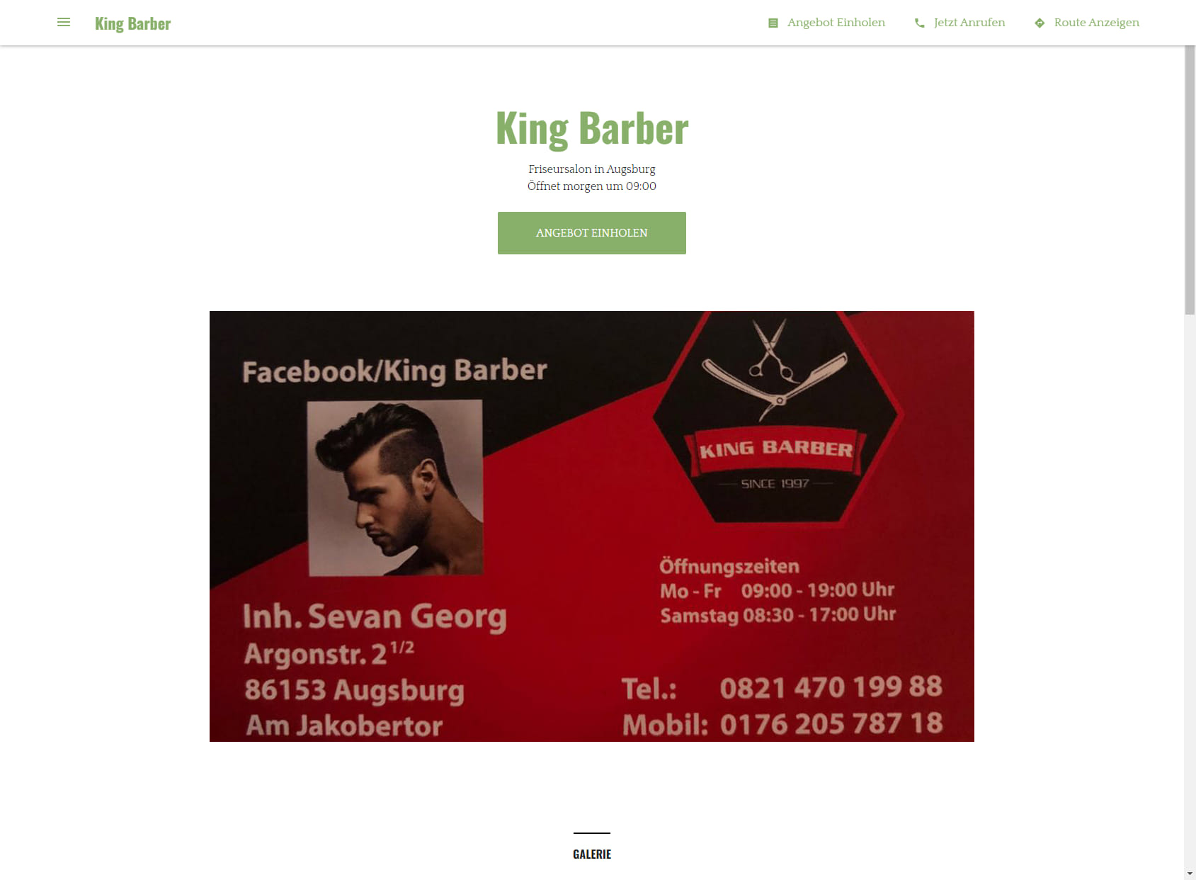 King Barber