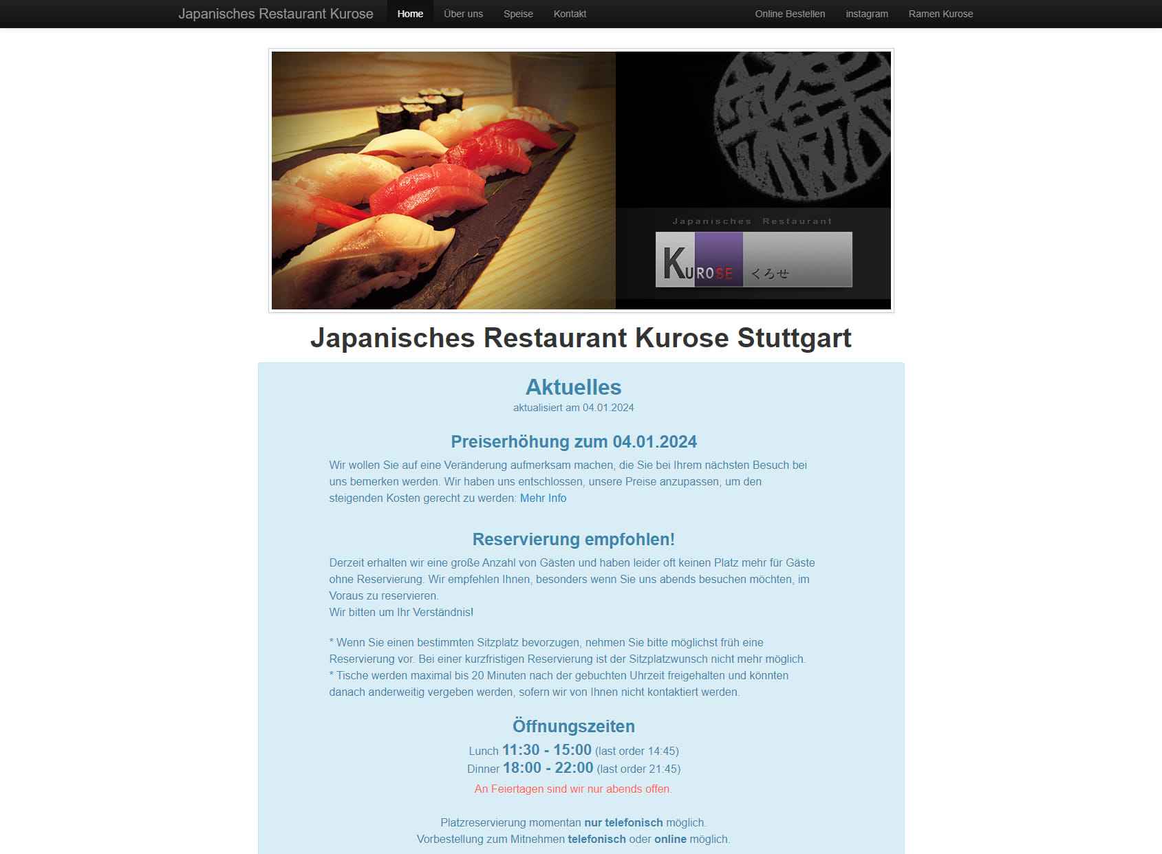 Japanese Restaurant Kurose