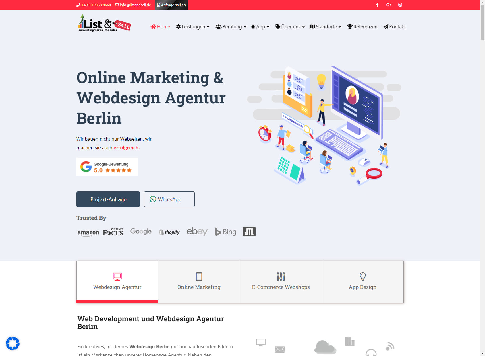 List & Sell GmbH - Webdesign Internet Marketing Agentur Berlin