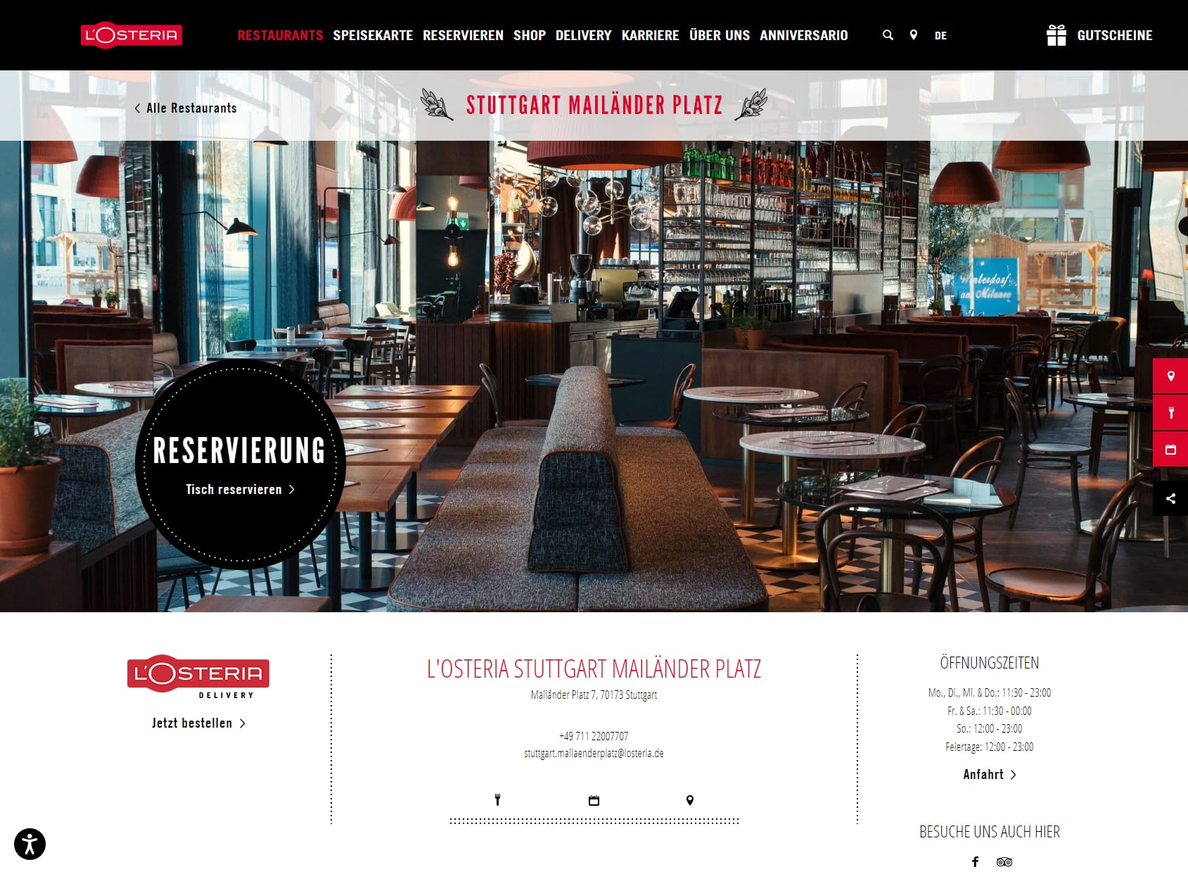 L'Osteria Stuttgart Mailänder Platz