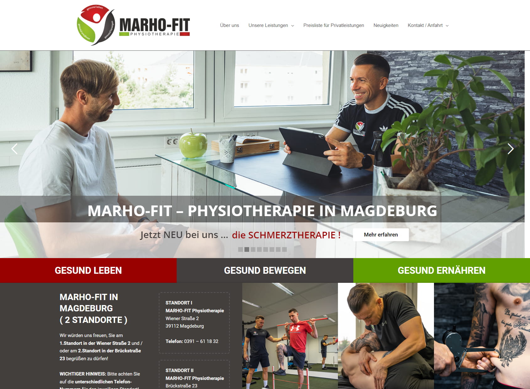 MARHO-FIT Physiotherapie in Magdeburg Sudenburg