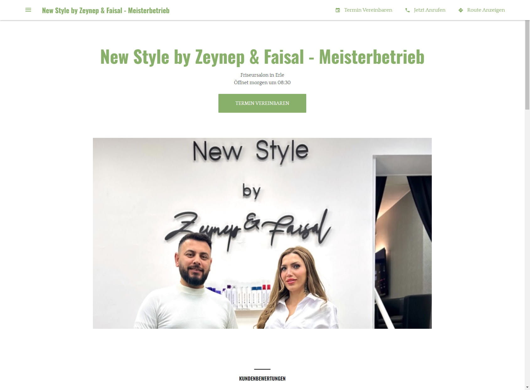 New Style by Zeynep & Faisal - Meisterbetrieb