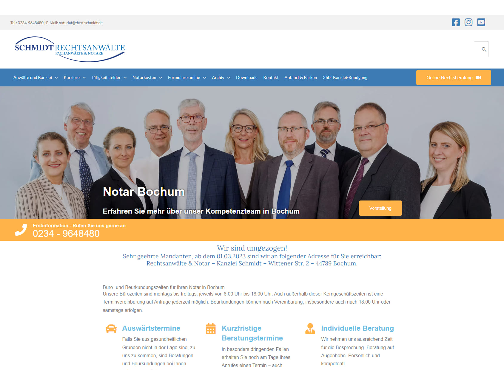 Notar Bochum | Rechtsanwälte & Notare | Fachanwalt für Familienrecht, Erbrecht, Steuerrecht