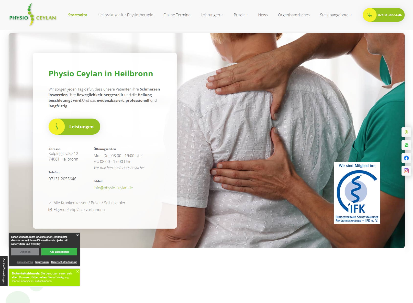 Praxis für Physiotherapie & Massage Ceylan | Heilbronn