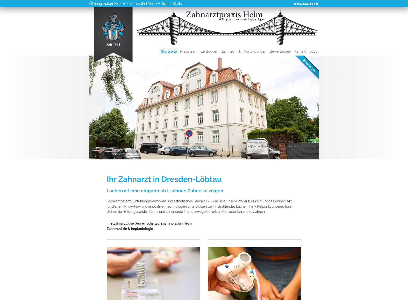 Zahnärztliche Gemeinschaftspraxis Tino und Jan Helm | Dresden-Löbtau