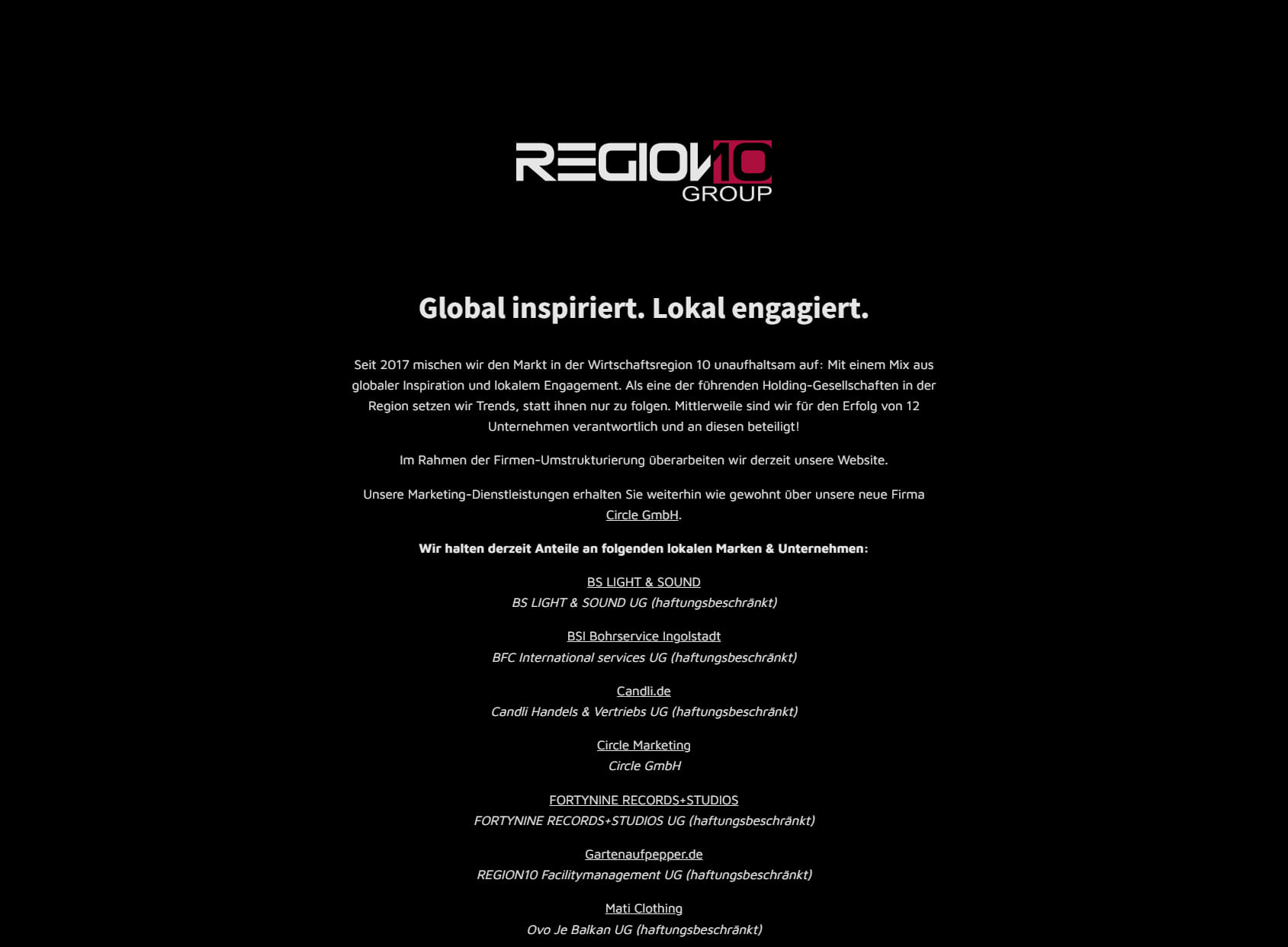 REGION10 GROUP GmbH | Marketing Agentur Ingolstadt