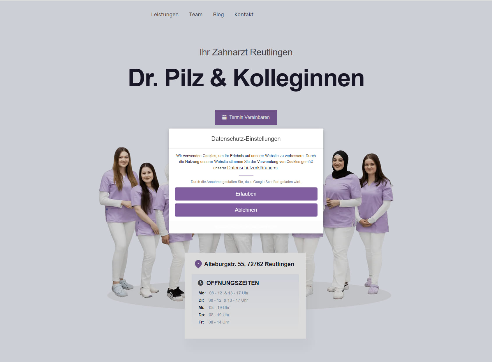 Zahnarzt Dr. Pilz und Kolleginnen