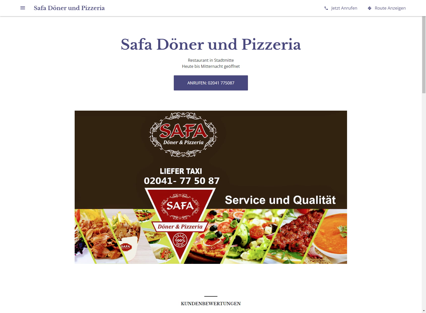 Safa Döner und Pizzeria