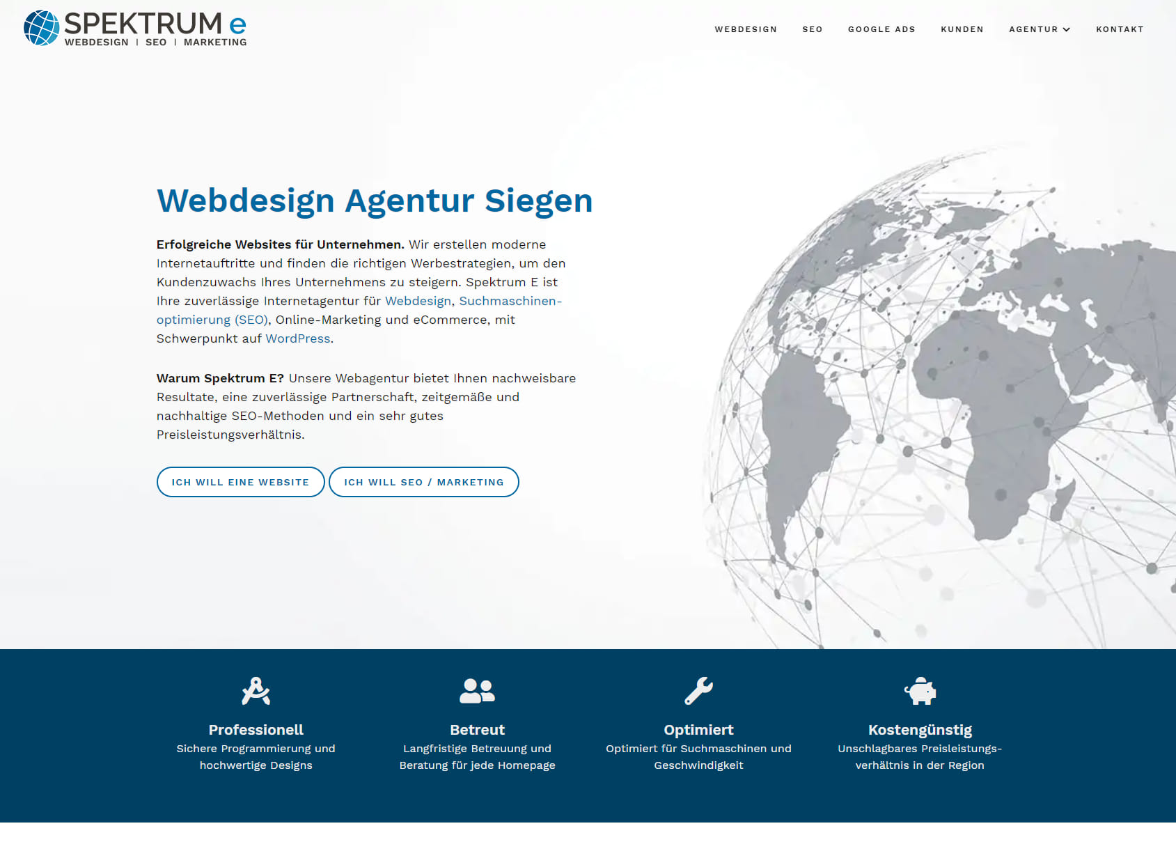 Spektrum E Webdesign