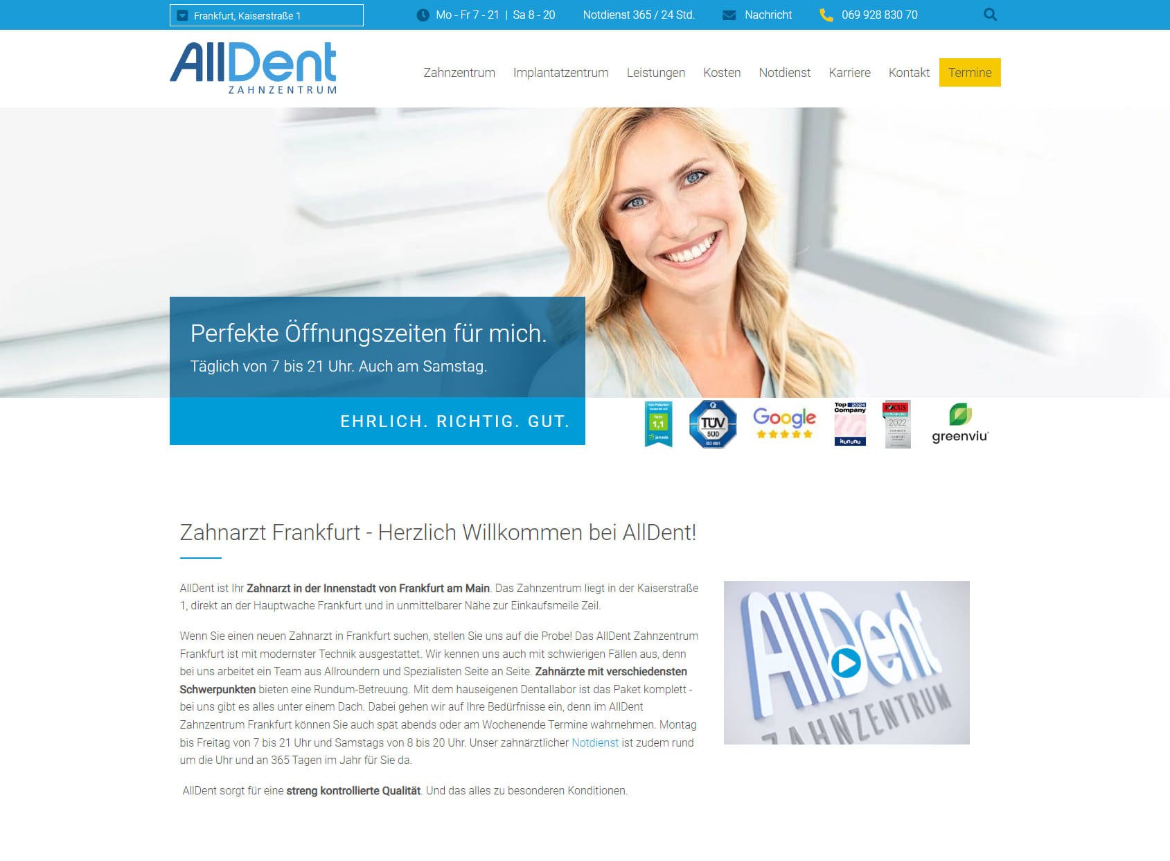 Alldent Zahnzentrum Frankfurt