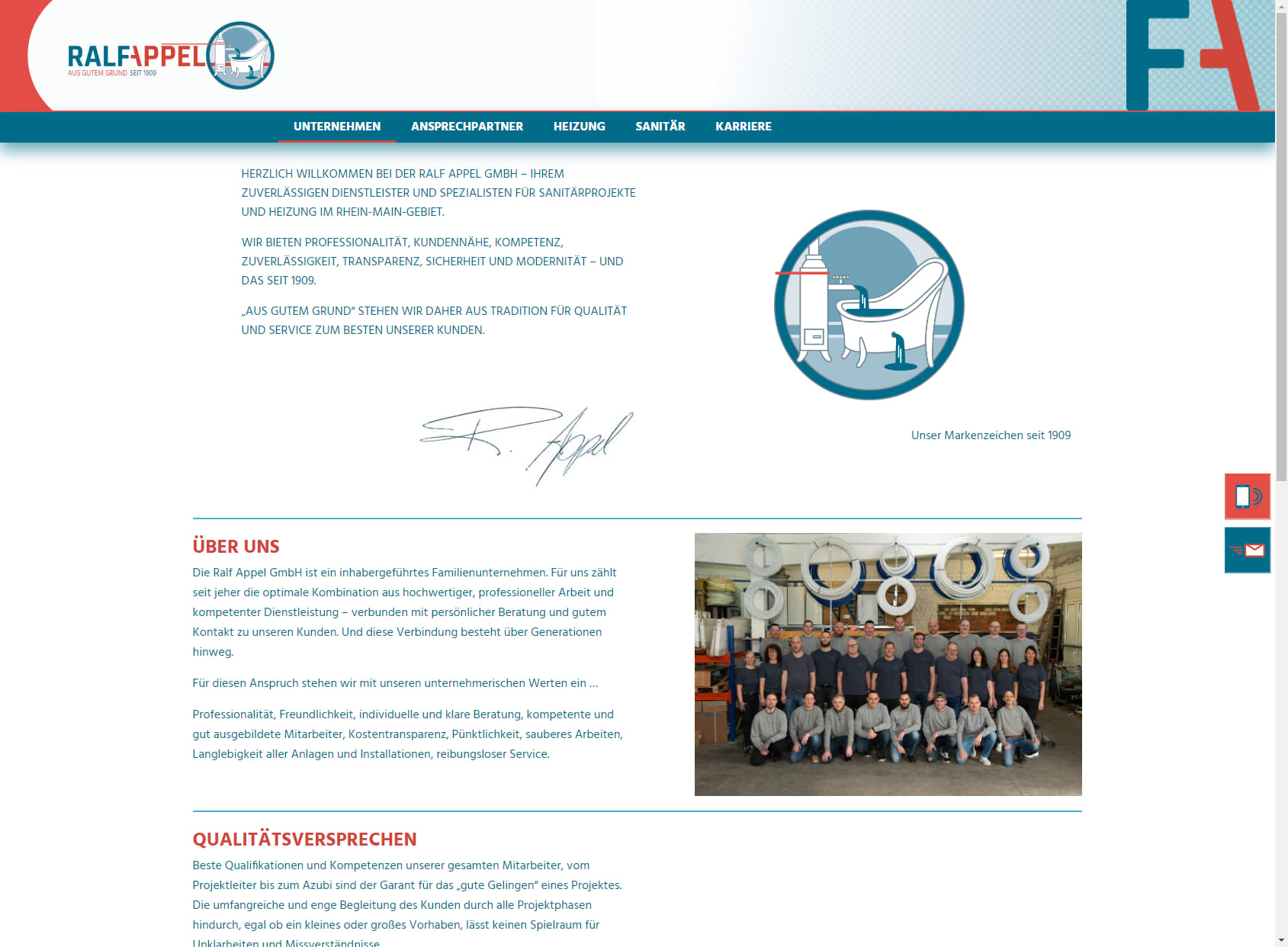 Ralf Appel GmbH Heizung - Sanitär - Klima