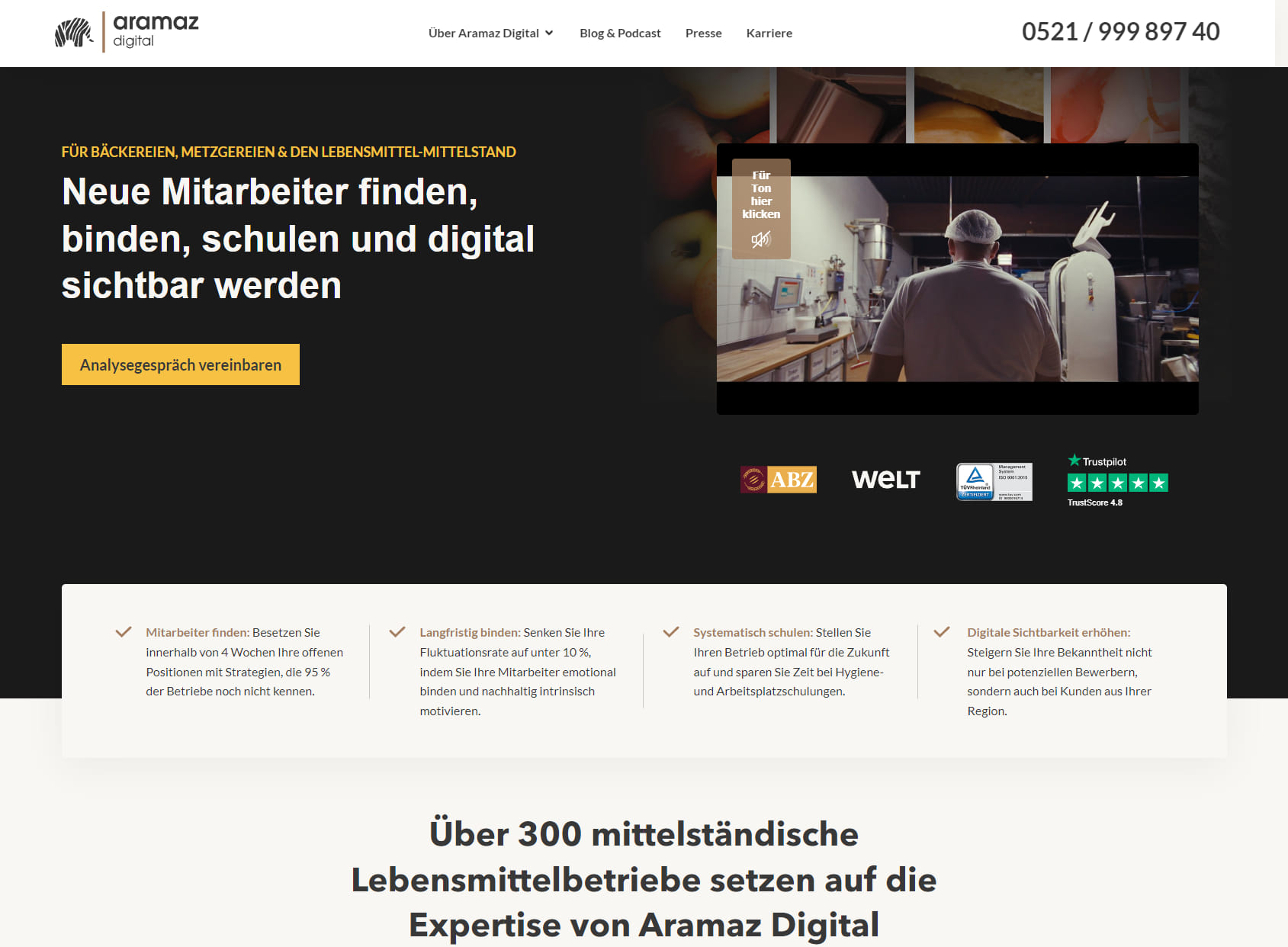 Aramaz Digital GmbH - Mitarbeitergewinnung & Mitarbeiterschulung für Bäckereien & Lebensmittelbetriebe