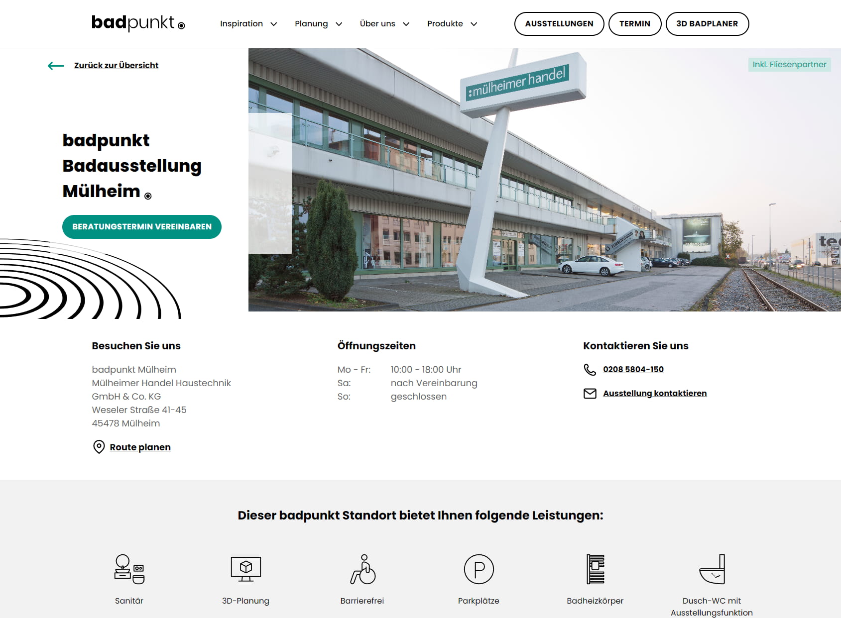 badpunkt Badaustellung - Mülheimer Handel Haustechnik GmbH & Co. KG