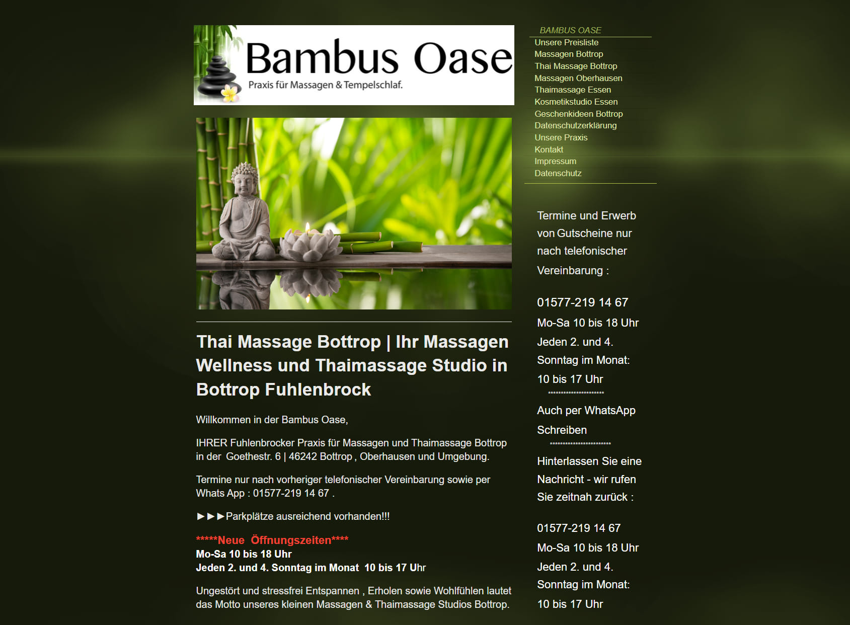 Massagen & Thaimassage Bambus Oase Bottrop