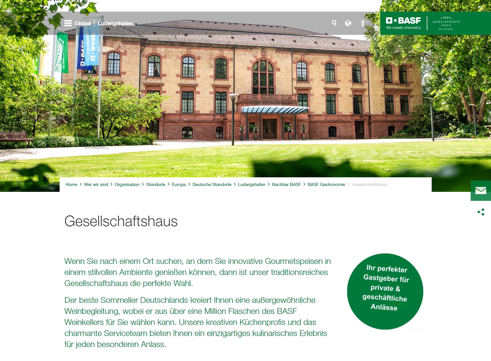 Gesellschaftshaus der BASF - Ludwigshafen am Rhein