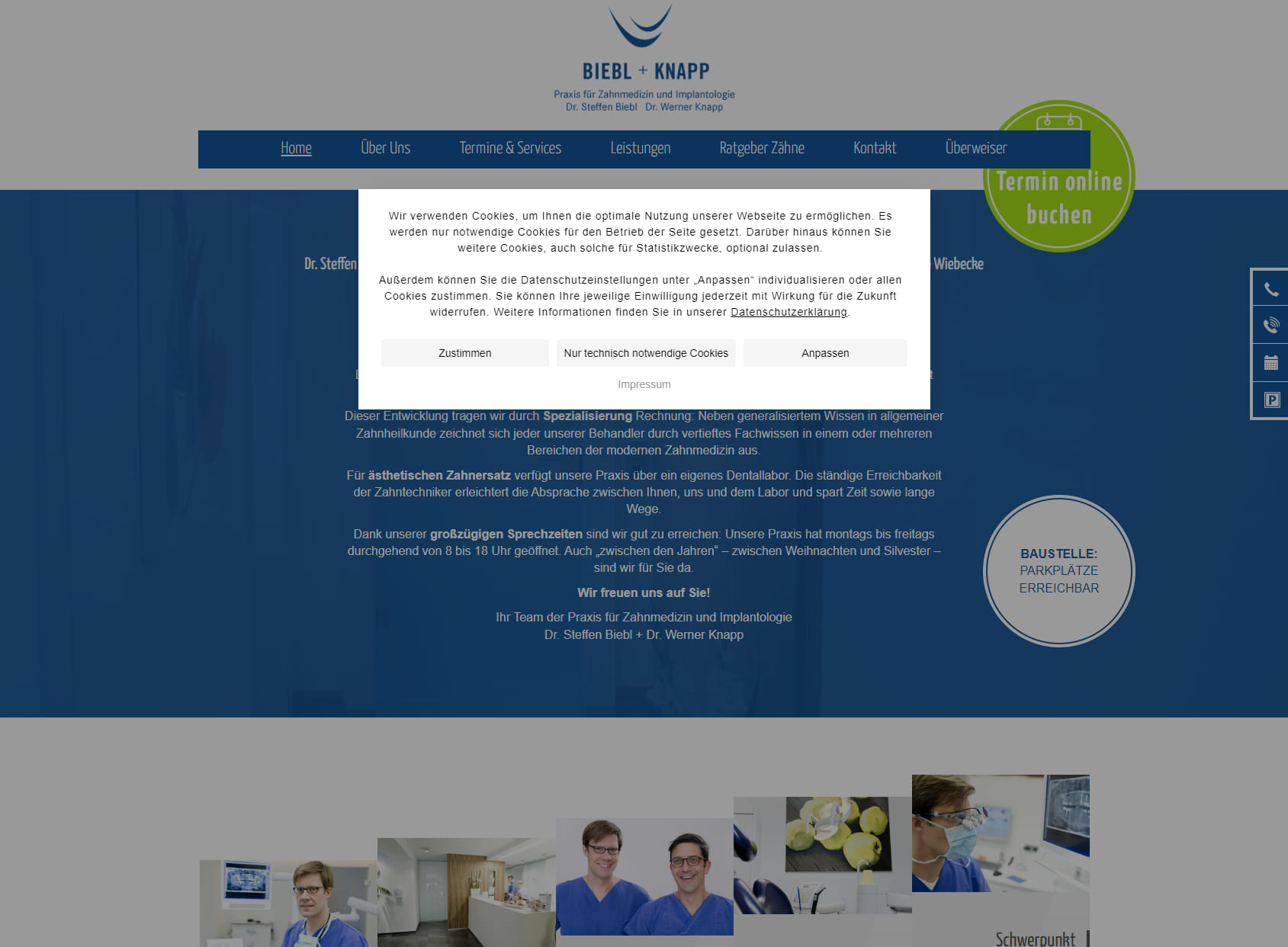 Praxis für Zahnmedizin und Implantologie Dr. Steffen Biebl + Dr. Werner Knapp