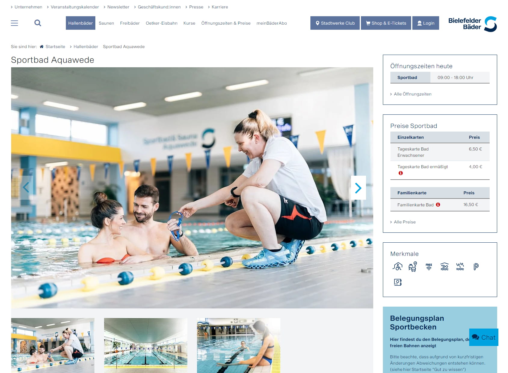 Sports pool and sauna AquaWede