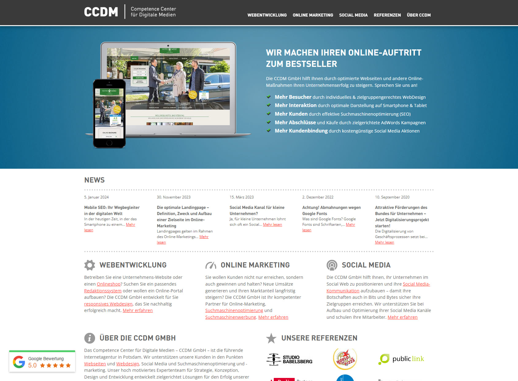 CCDM - Competence Center für Digitale Medien GmbH