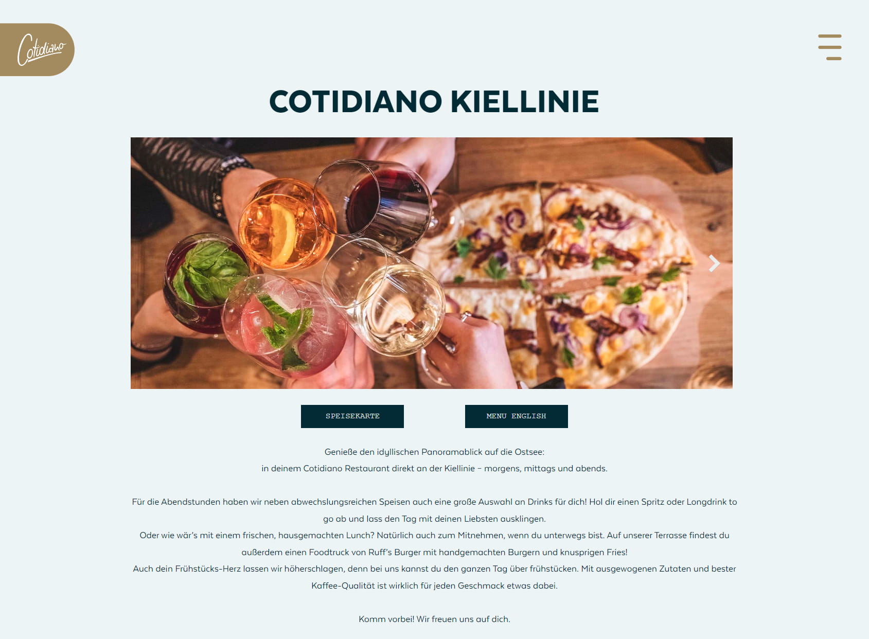 Cotidiano Kiellinie - Frühstück, Restaurant & Bar Kiel