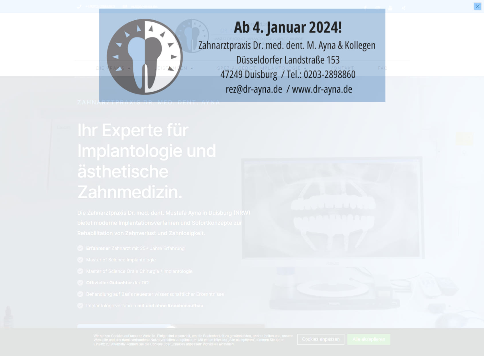 Dr. MSc MSc Mustafa Ayna Dentist Duisburg