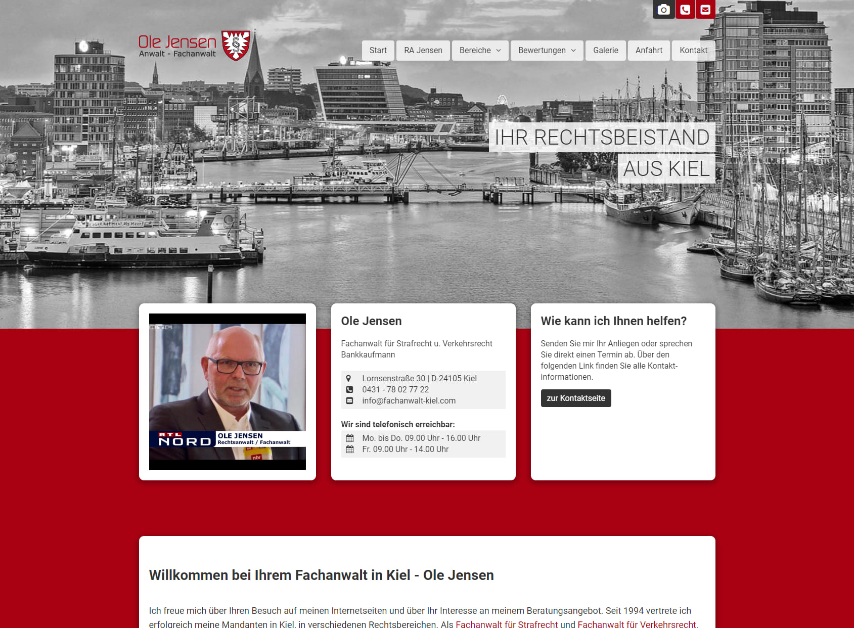 Fachanwalt für Verkehrsrecht und Strafrecht in Kiel - Ole Jensen