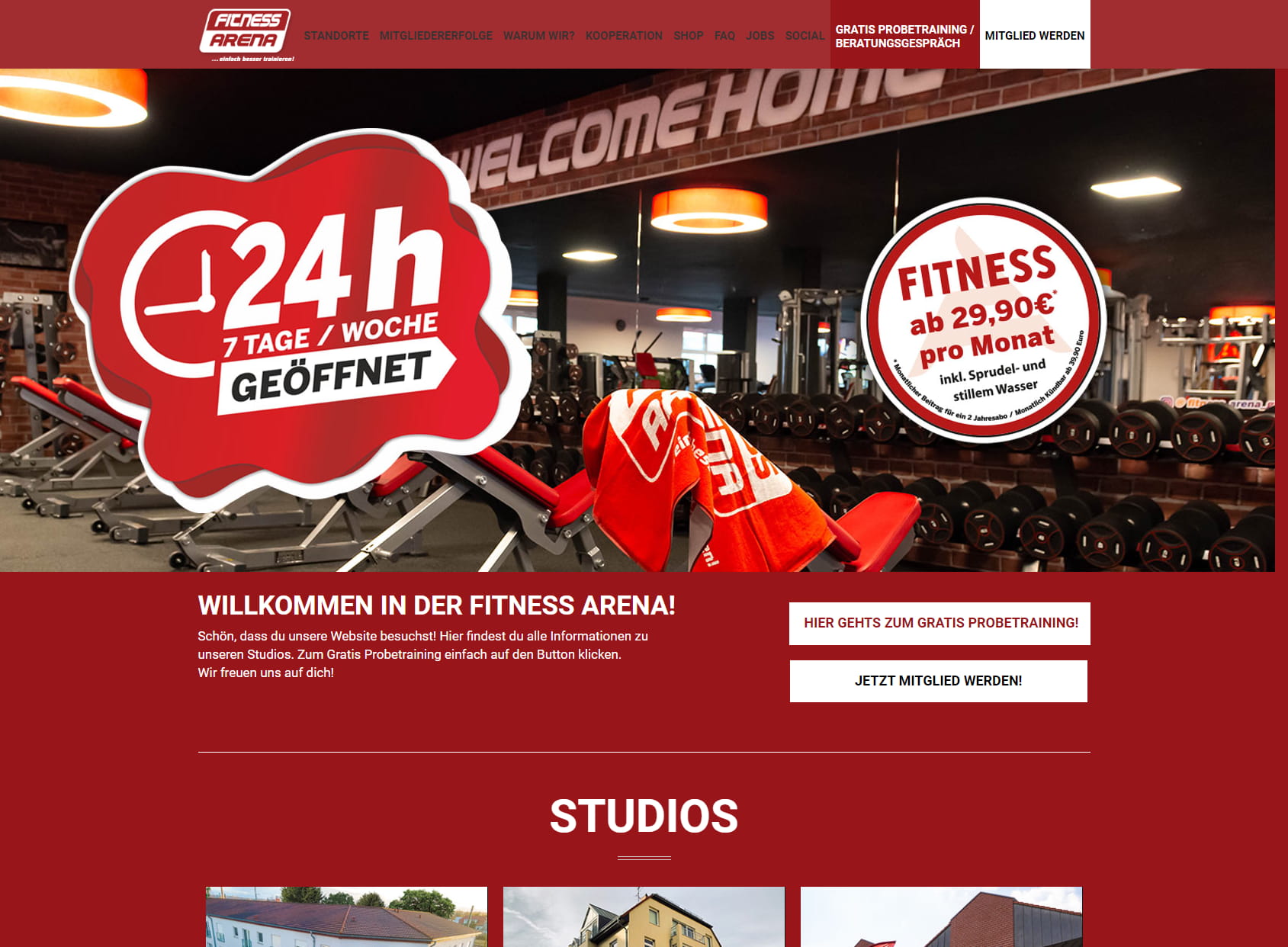 Fitness Arena Jena - Ihr Fitnessstudio!