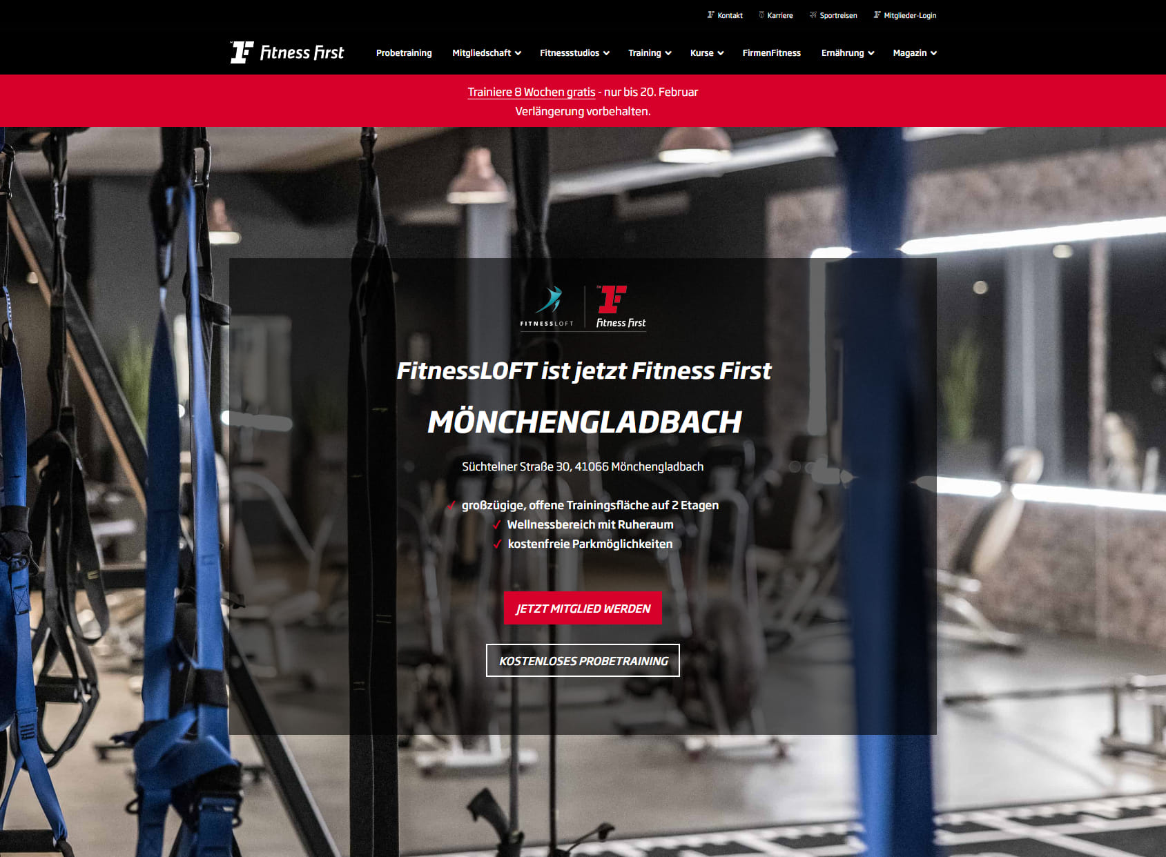 Fitness First Mönchengladbach (ehemals FitnessLOFT)