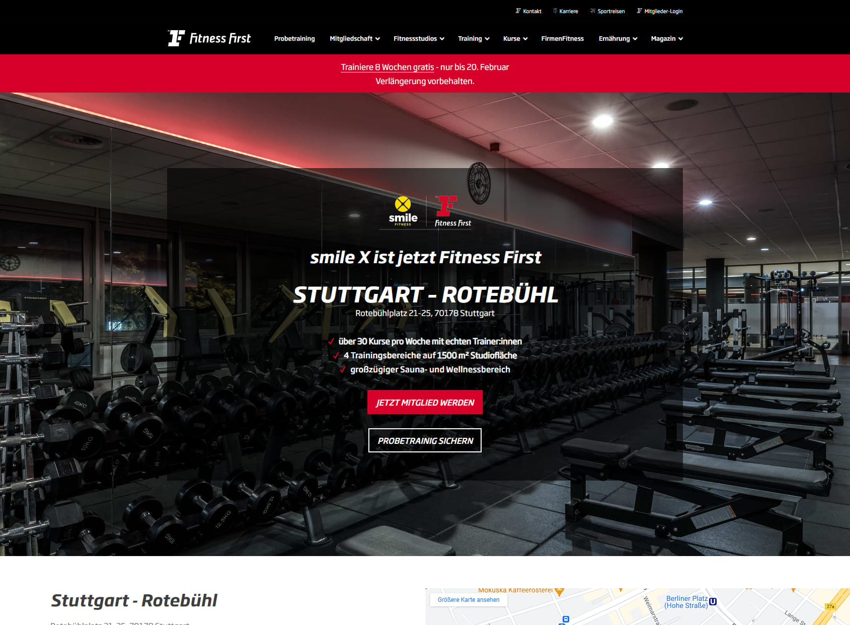Fitness First Stuttgart - Rotebühl (ehemals smile X)