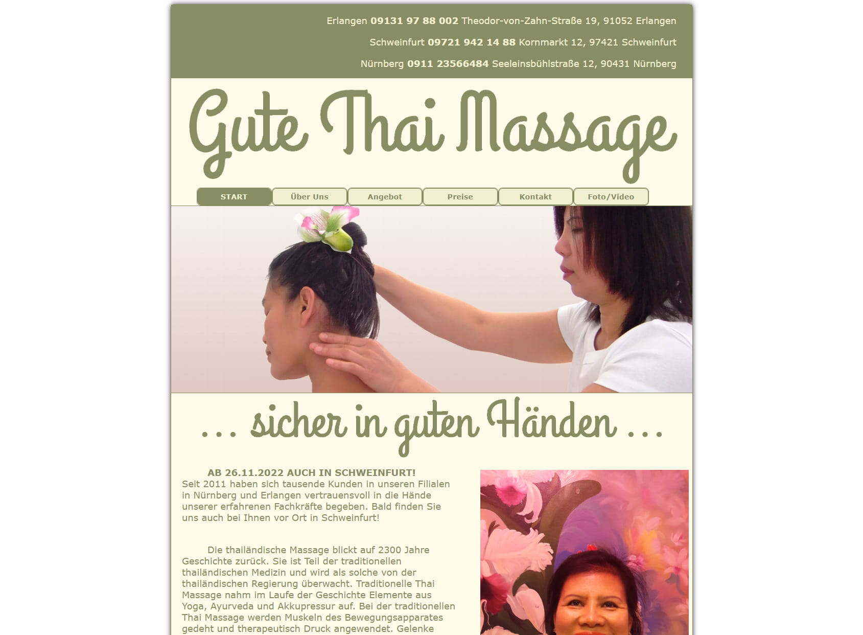Gute Thai Massage Erlangen