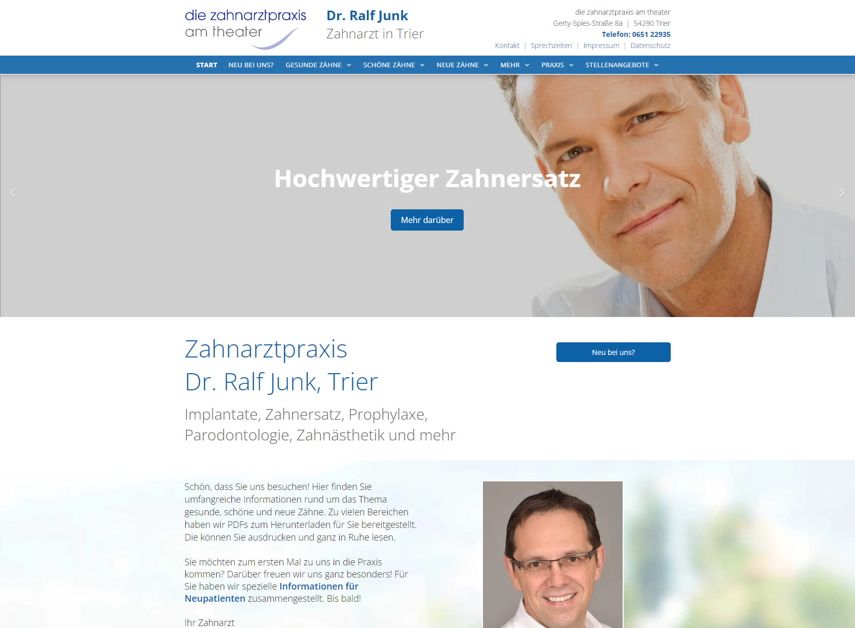 Implantate Zahnarzt Dr. Ralf Junk