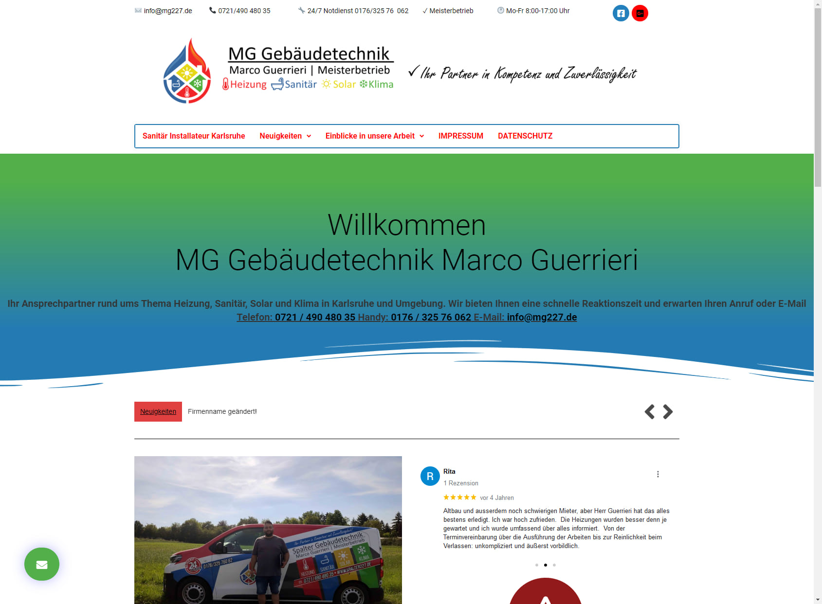 MG Gebäudetechnik Marco Guerrieri Heizung | Sanitär