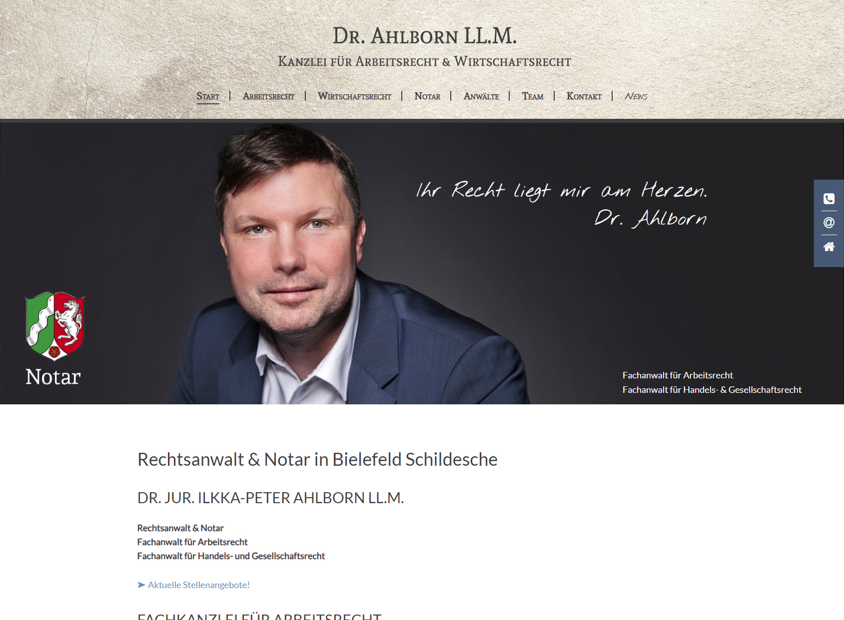 Rechtsanwalt & Notar Dr. Ahlborn - Fachanwalt für Arbeitsrecht & Handels- und Gesellschaftsrecht