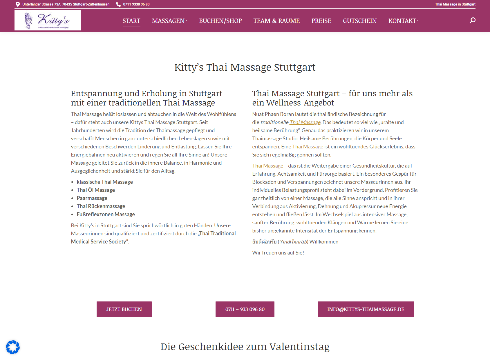 Kitty's Thaimassage Stuttgart