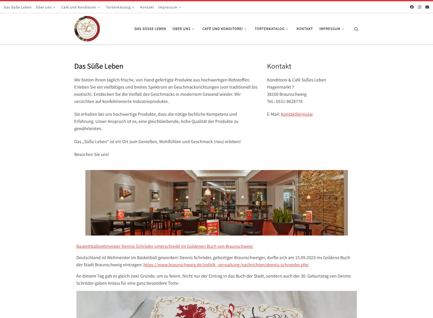 Konditorei und Café Süßes Leben Braunschweig