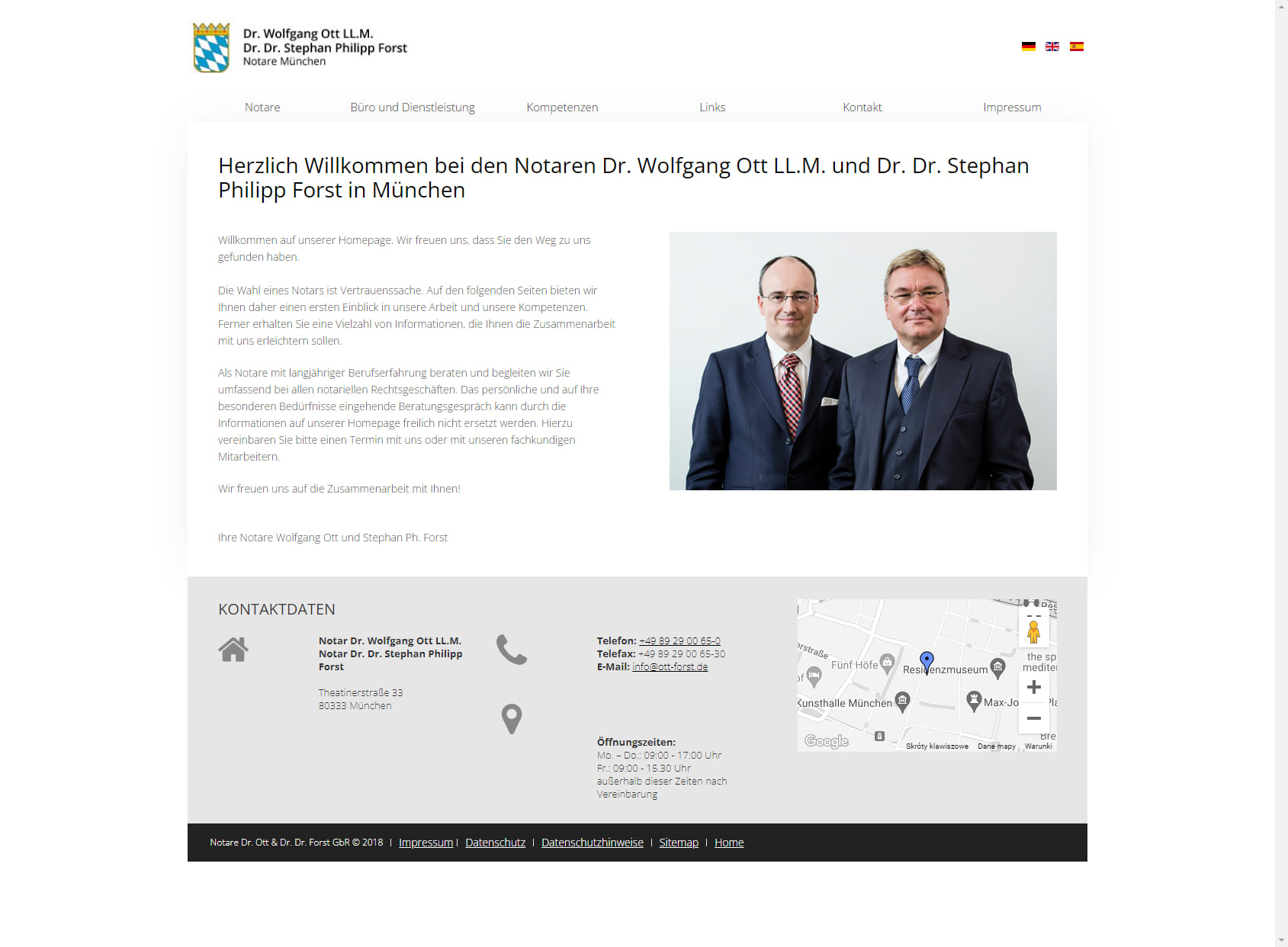 Dr. Wolfgang Ott und Dr. Dr. Stephan Philipp Forst