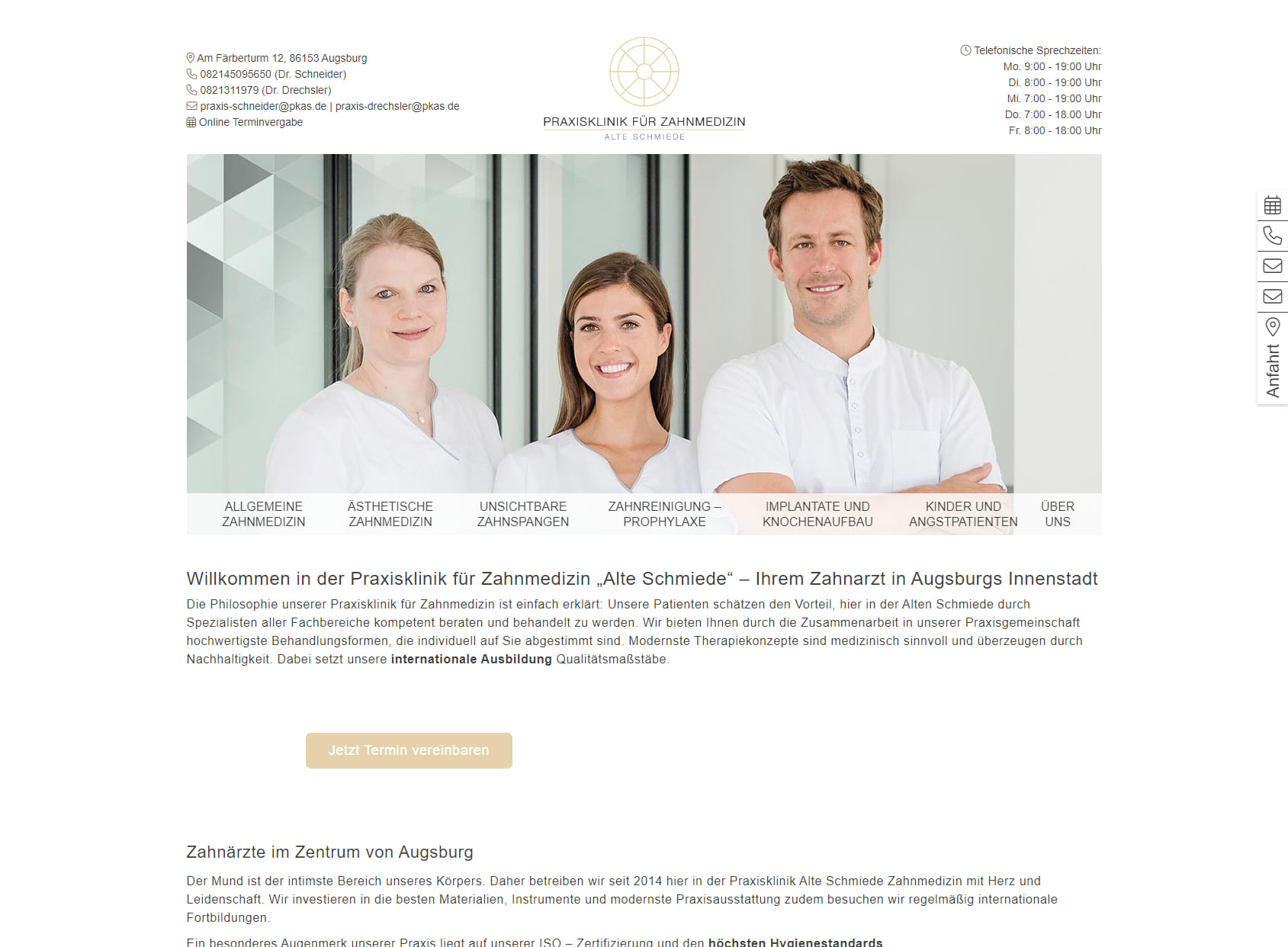 Praxisklinik für Zahnmedizin Alte Schmiede