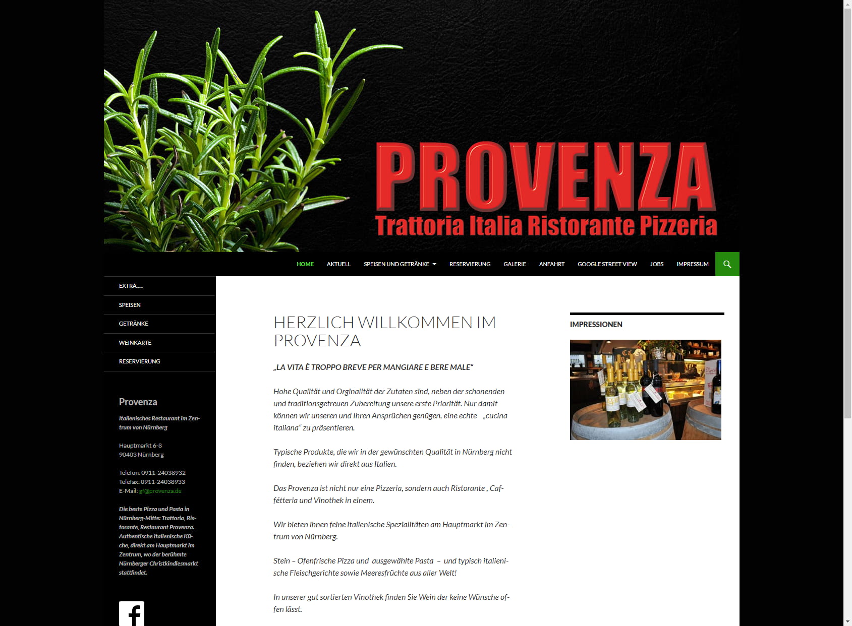 PROVENZA Trattoria Italia Ristorante Pizzeria