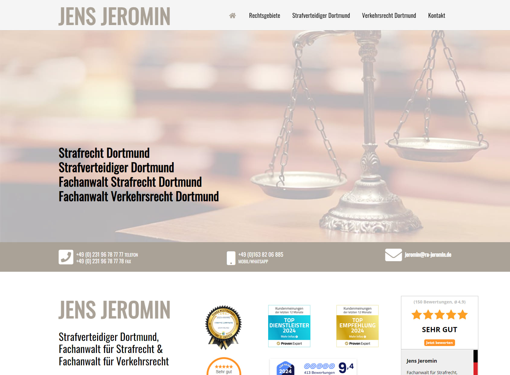 Jens Jeromin, Fachanwalt für Strafrecht und Verkehrsrecht