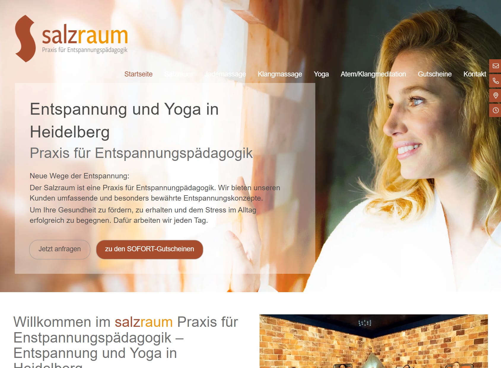 Salzraum - Entspannung, Wellness & Yoga in Heidelberg